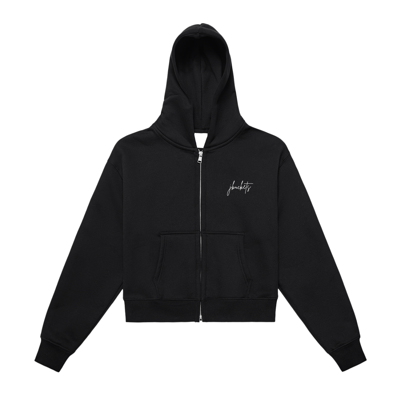"JBUCKETS X CYBORG MUSE" ZIP-UP CROPPED HOODIE