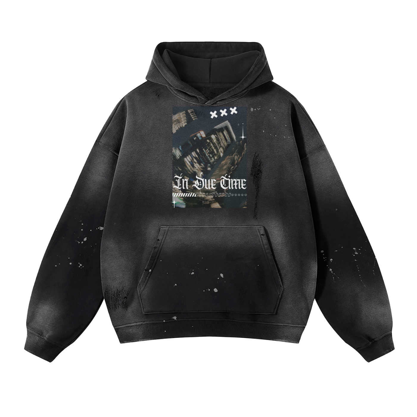 IN DUE TIME VINTAGE HOODIE