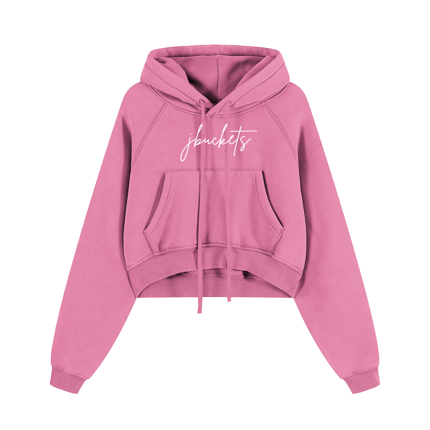 JBUCKETS LEOPARD WASHED CROPPED HOODIE